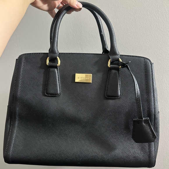 Sisley Black Leather Handbag - Picture 1 of 9